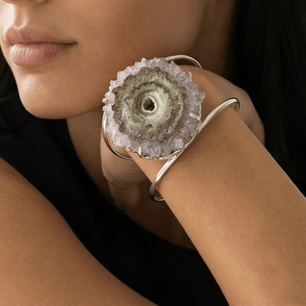 Βραχιόλι με σταλακτίτη αμέθυστου 